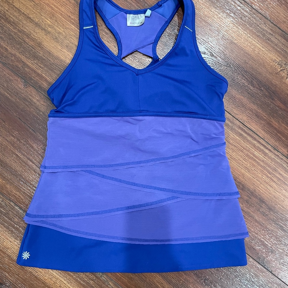 Athleta Women’s size MED Blue and Purple Athletic Tank Top